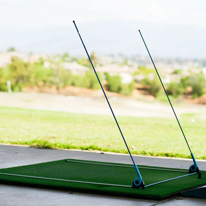Professional Golf Swing Training Aid with 45-Inch Fiberglass Rods, Adjustable Practice Equipment for Adults, Ambidextrous Design for On-Plane Motion and Complete Swing Sequence