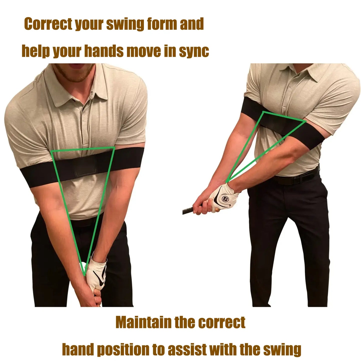 Professional Golf Swing Trainer with Stainless Steel Shaft and Rubber Grip - Portable Device with Click Feedback for Tempo Training Suitable for All Skill Levels