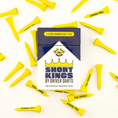 Short Kings Golf Tees - 30 Count Pack